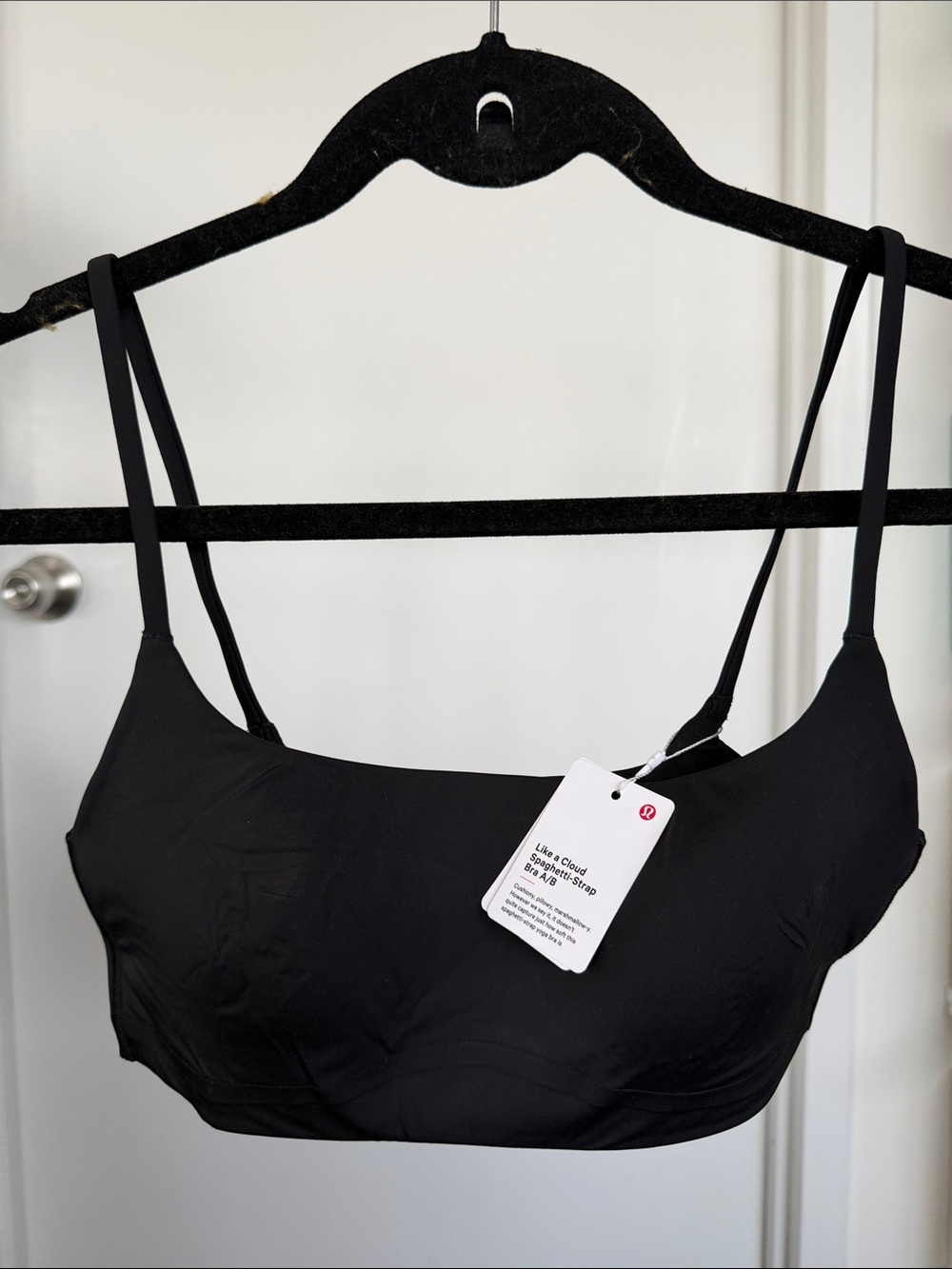Lululemon Like a Cloud Spaghetti-Strap Bra A/B Black